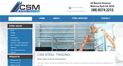 Desktop Screenshot of csmsteel.com.au