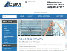 Tablet Screenshot of csmsteel.com.au